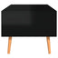 sofabord 100x49,5x43 cm konstrueret træ sort højglans