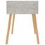 sengeborde 2 stk. 40x40x56 cm konstrueret træ betongrå
