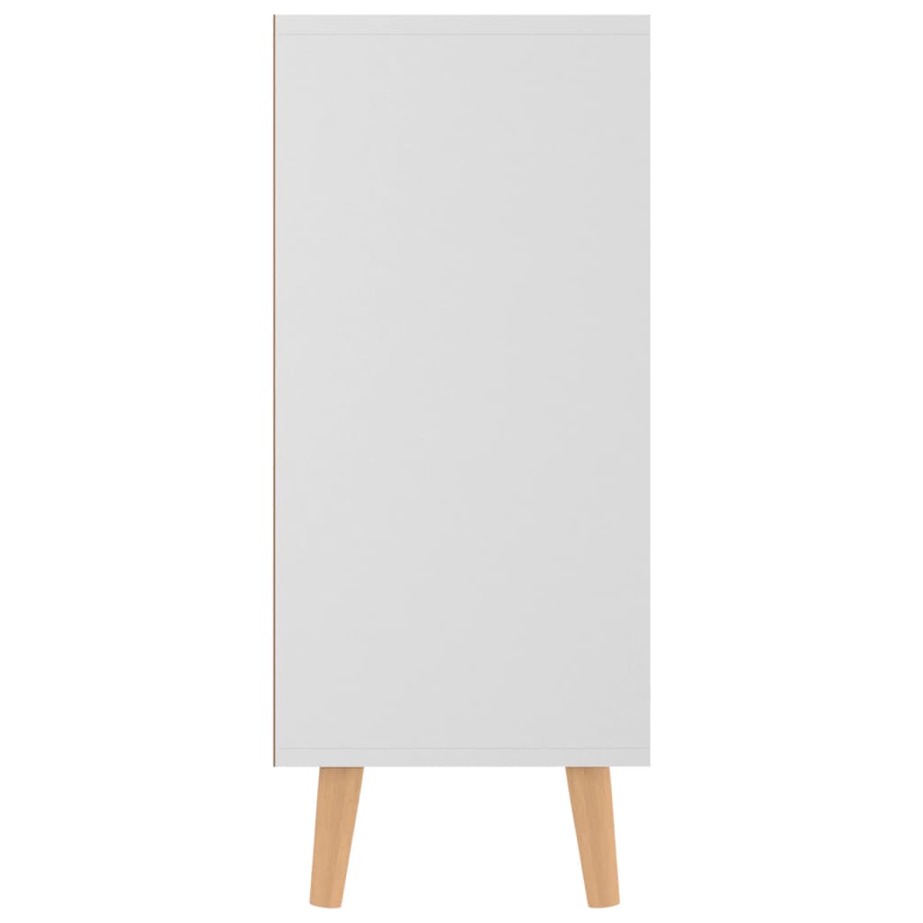 skænk 90x30x72 cm konstrueret træ hvid