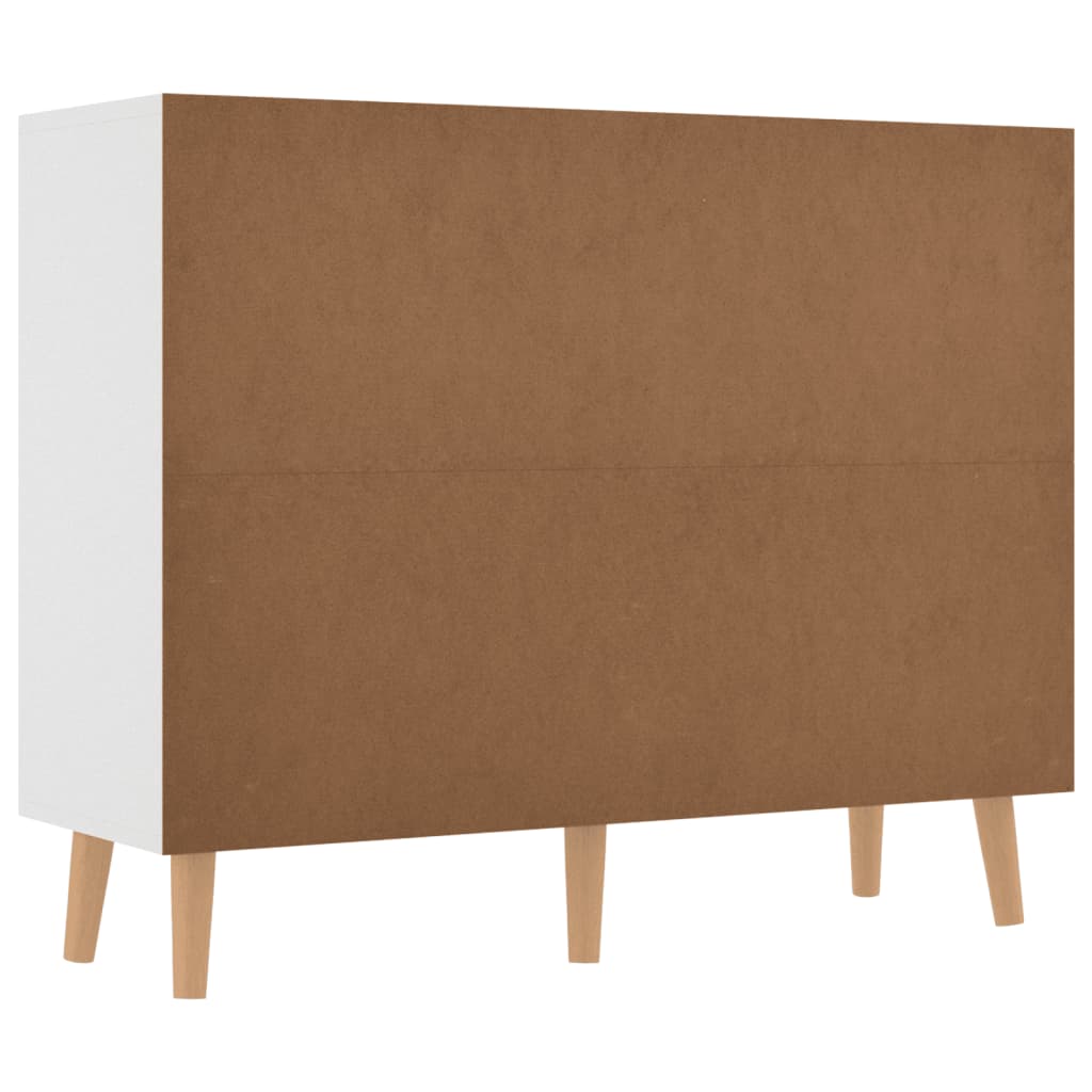 skænk 90x30x72 cm konstrueret træ hvid