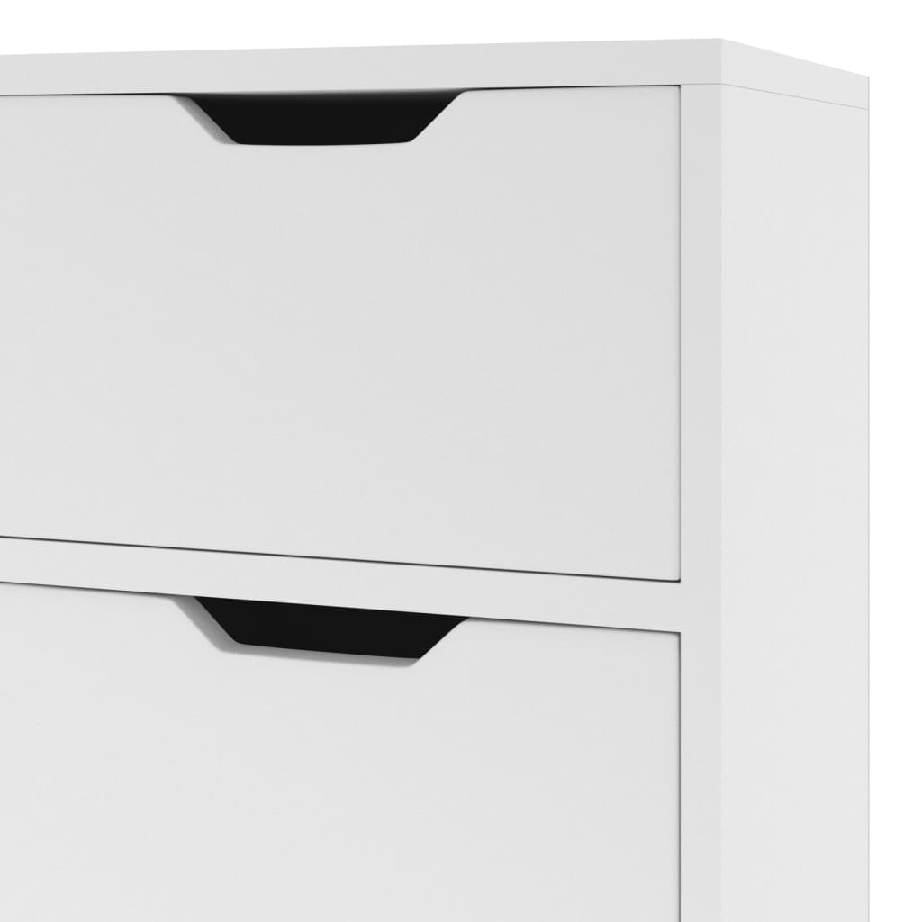 skænk 90x30x72 cm konstrueret træ hvid