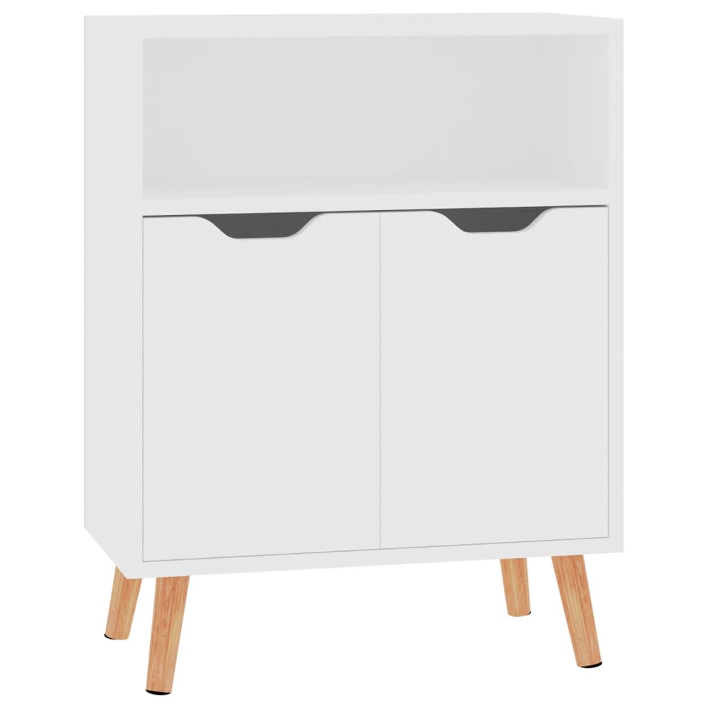 skænk 60x30x72 cm konstrueret træ hvid