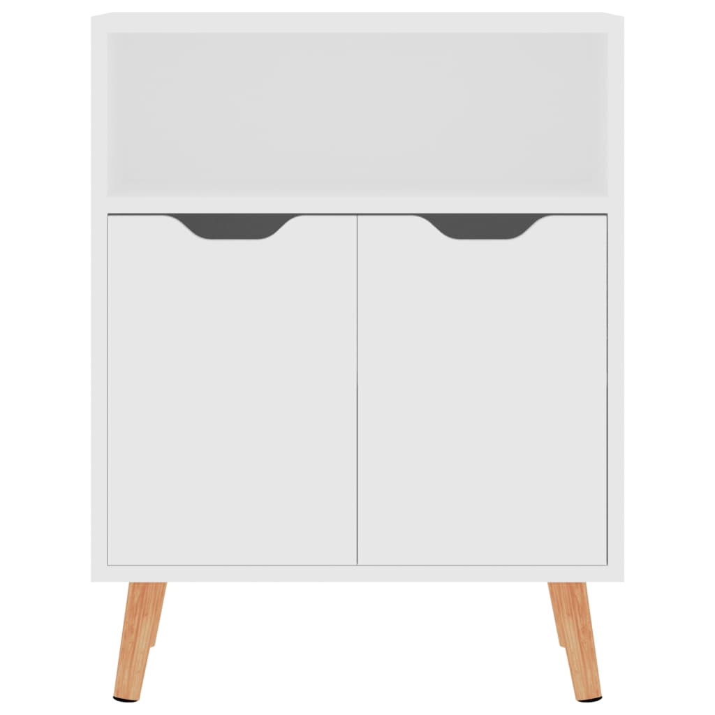 skænk 60x30x72 cm konstrueret træ hvid