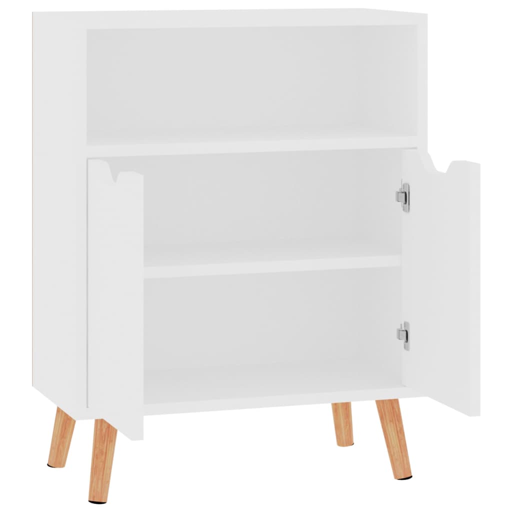 skænk 60x30x72 cm konstrueret træ hvid