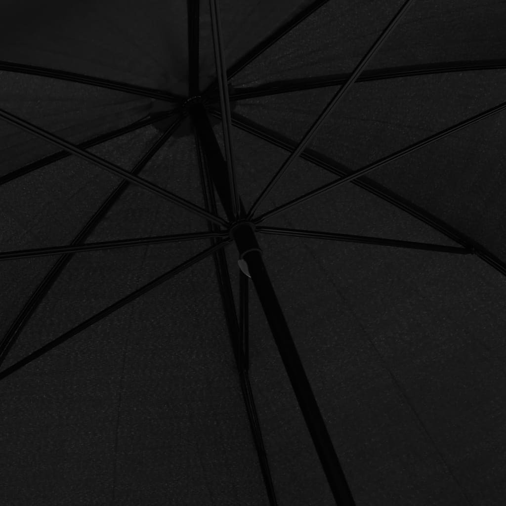 paraply 130 cm sort
