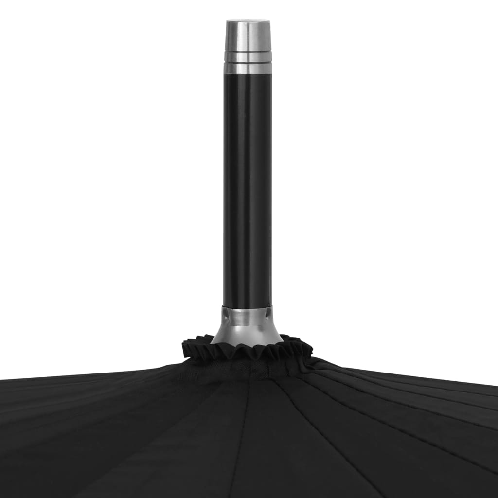 paraply 120 cm automatisk åbning sort