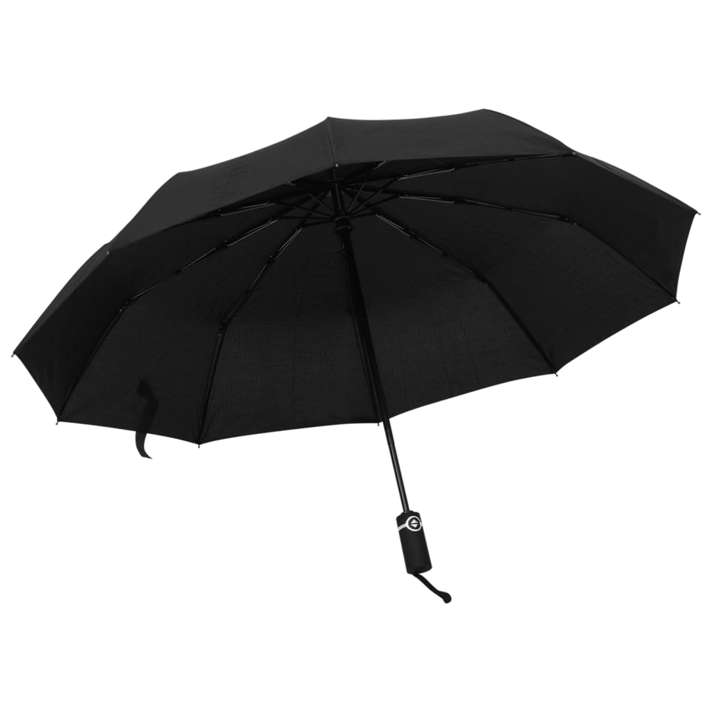 paraply 104 cm automatisk åbning og lukning sort