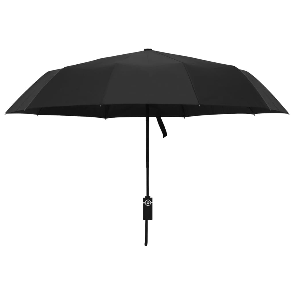paraply 104 cm automatisk åbning og lukning sort
