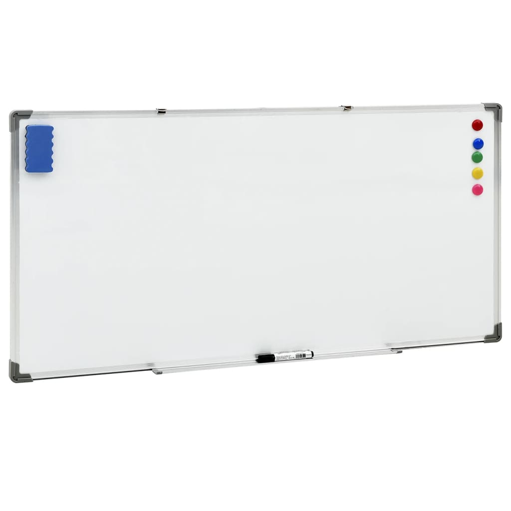 magnetisk whiteboard 110x60 cm stål hvid