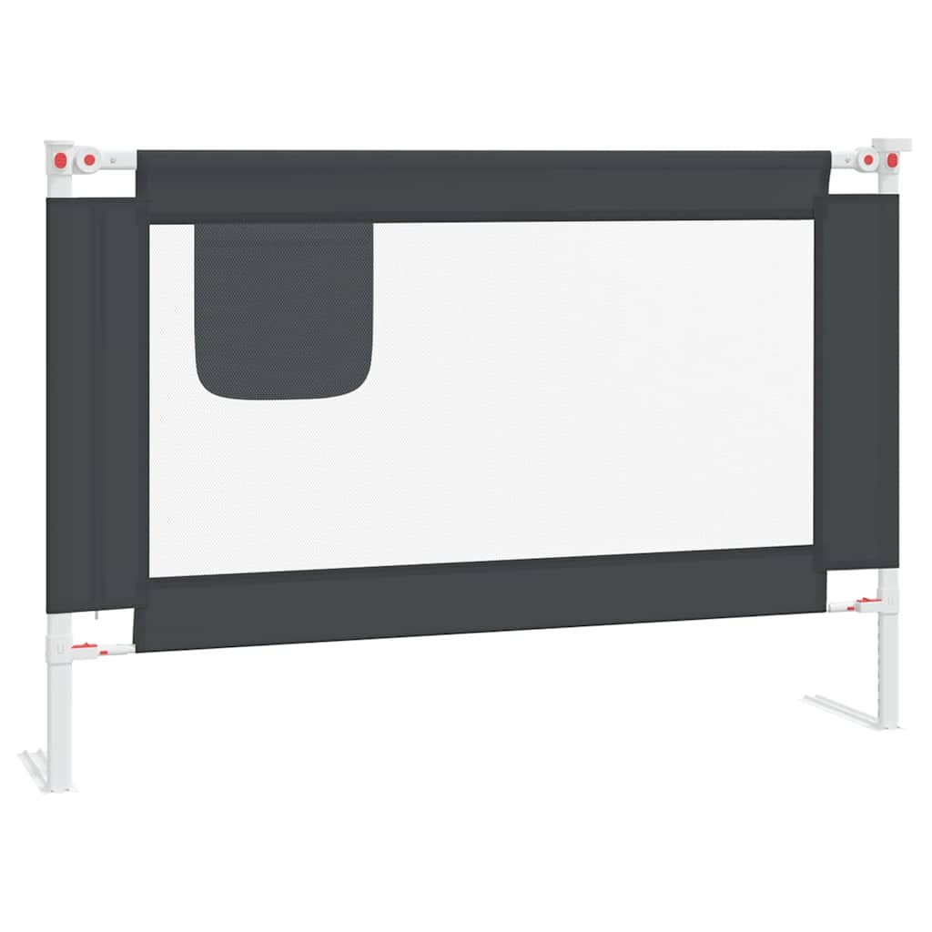 sengehest 100x25 cm stof mørkegrå