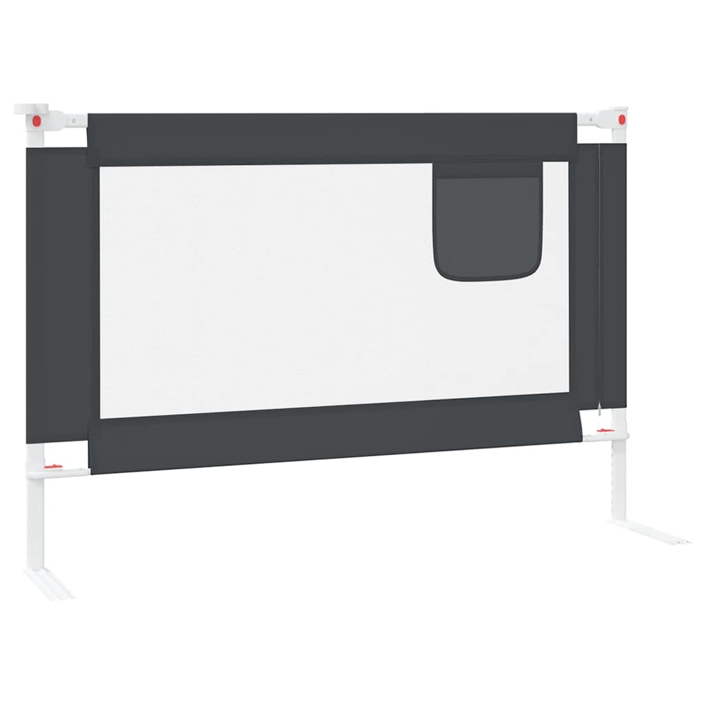 sengehest 100x25 cm stof mørkegrå