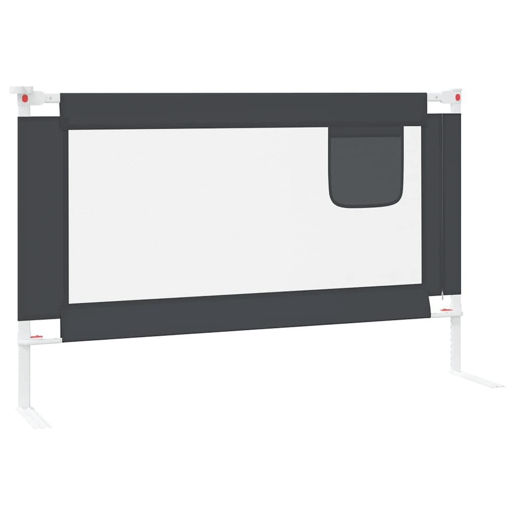 sengehest 120x25 cm stof mørkegrå