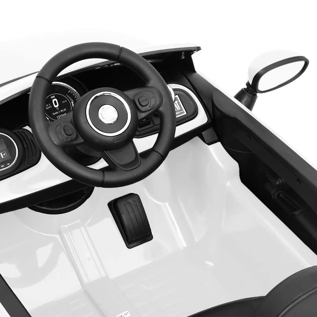elektrisk bil til børn Fiat 500 hvid