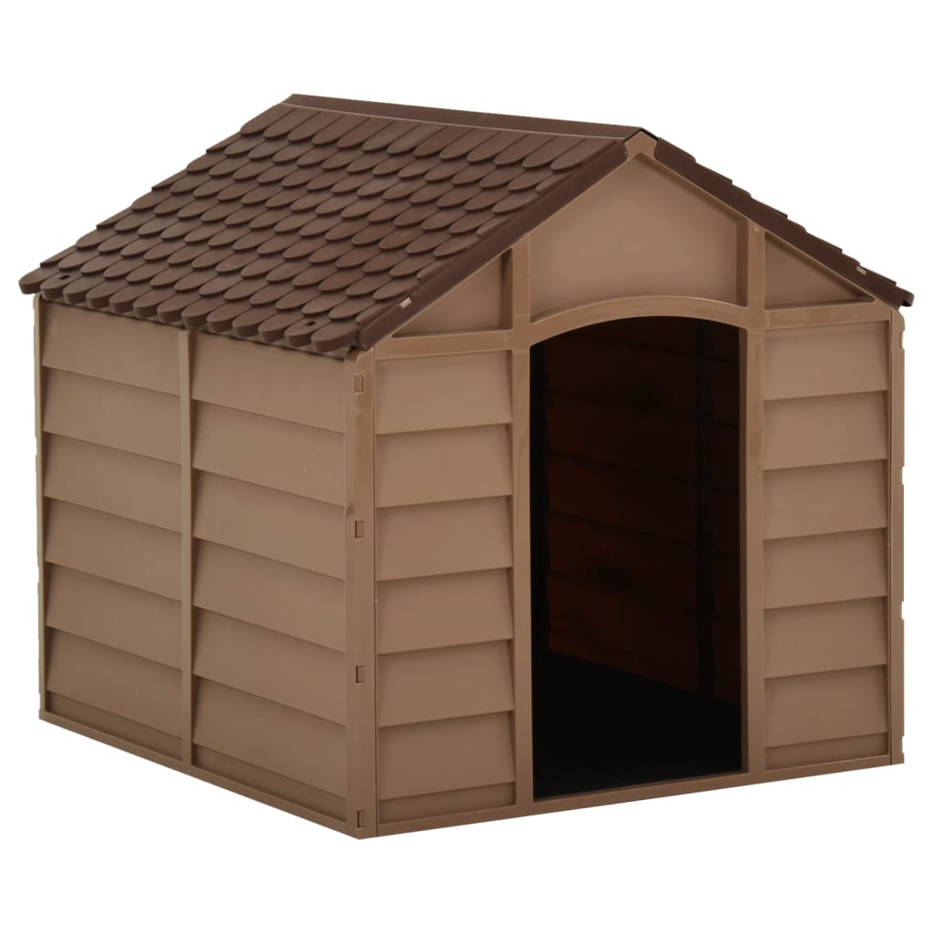 hundehus 71x71,5x68 cm PP brun