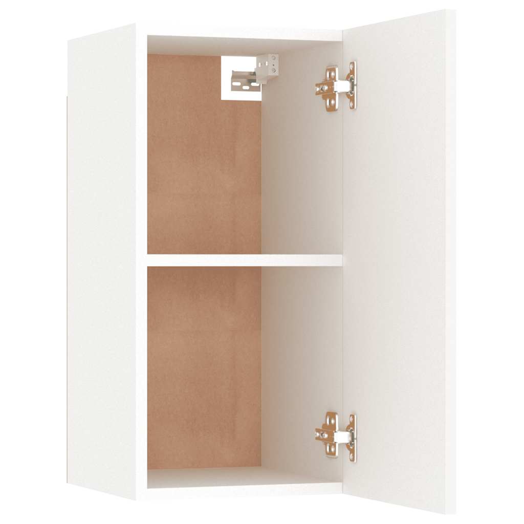 tv-bord 30,5x30x60 cm konstrueret træ hvid