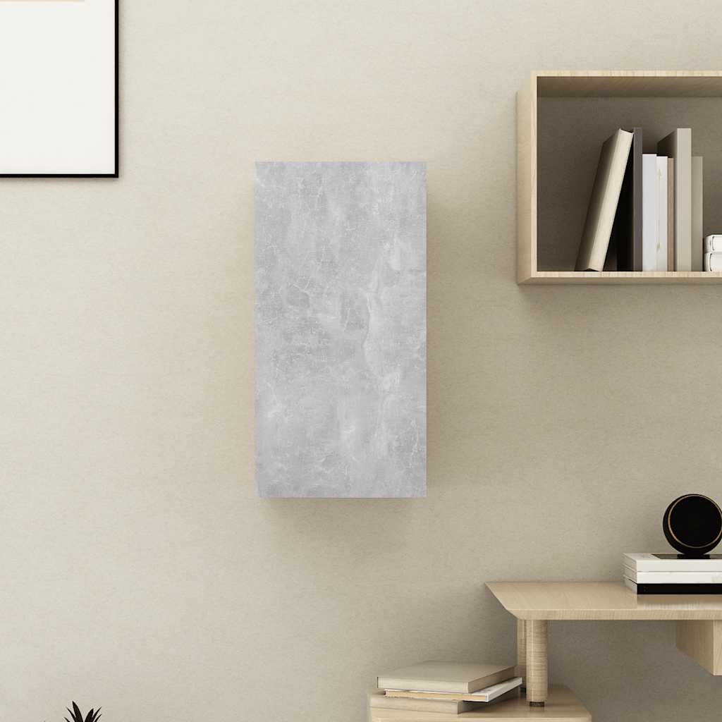 tv-bord 30,5x30x60 cm konstrueret træ betongrå