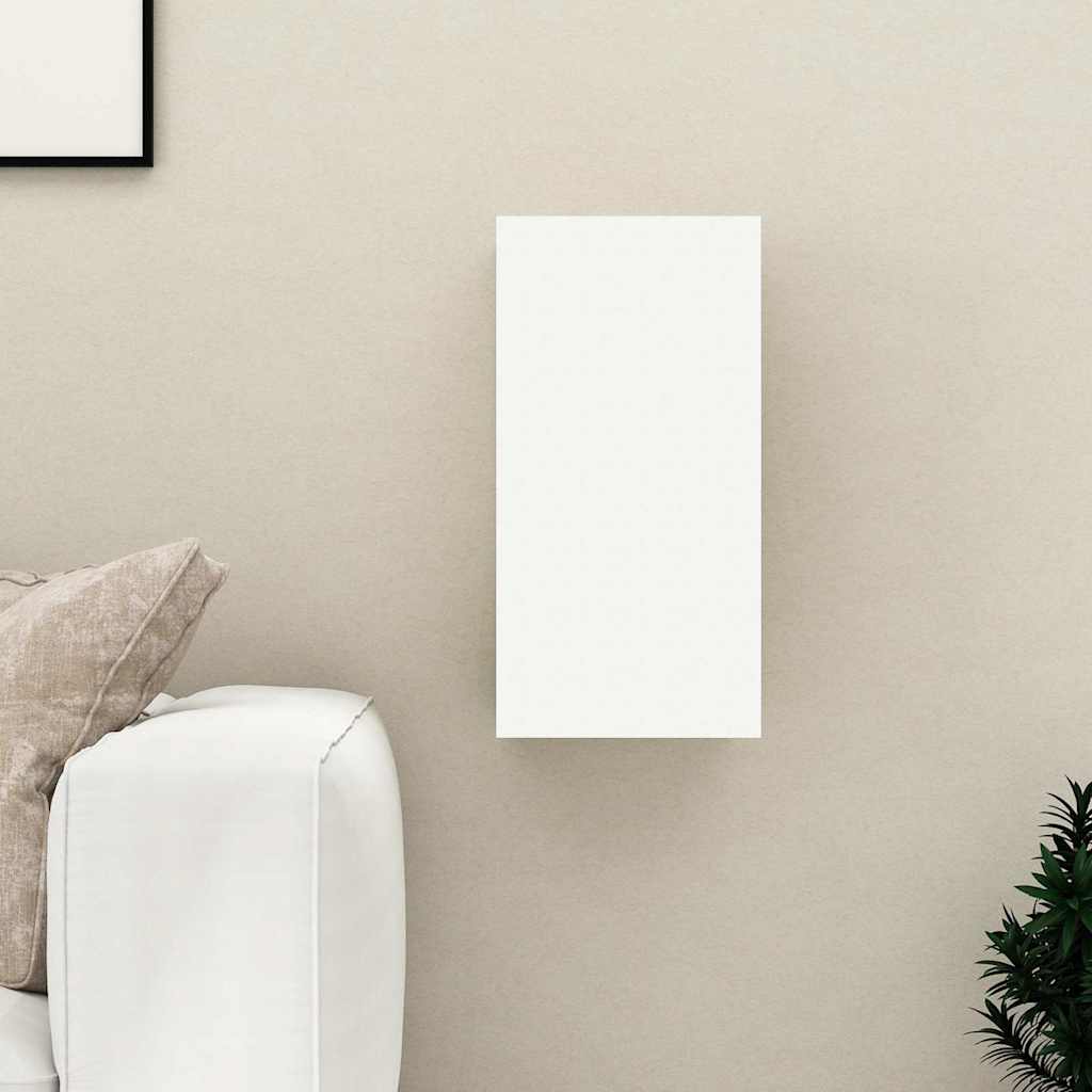tv-bord 30,5x30x60 cm konstrueret træ hvid og sonoma-eg