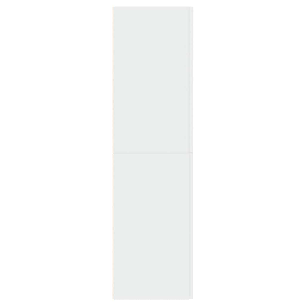 tv-bord 30,5x30x110 cm konstrueret træ hvid