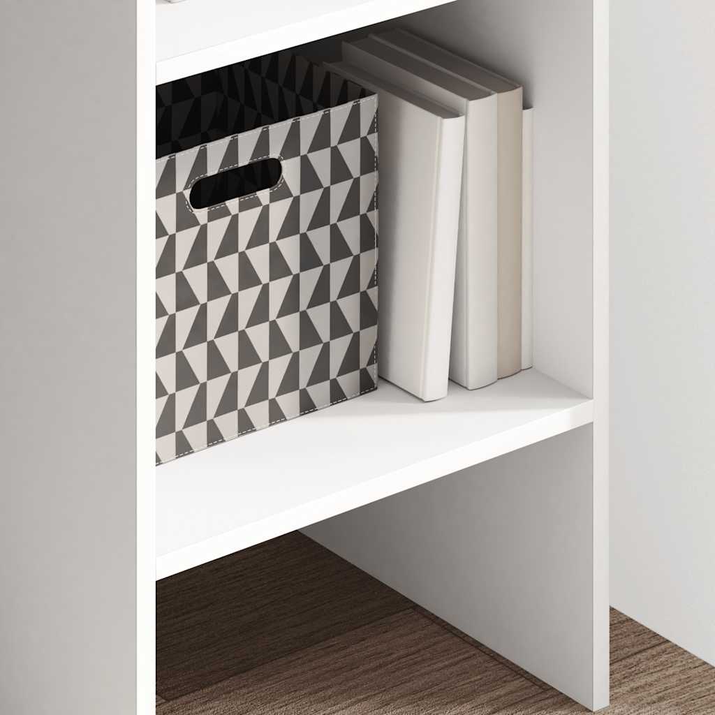bogreol 40x35x180 cm konstrueret træ hvid