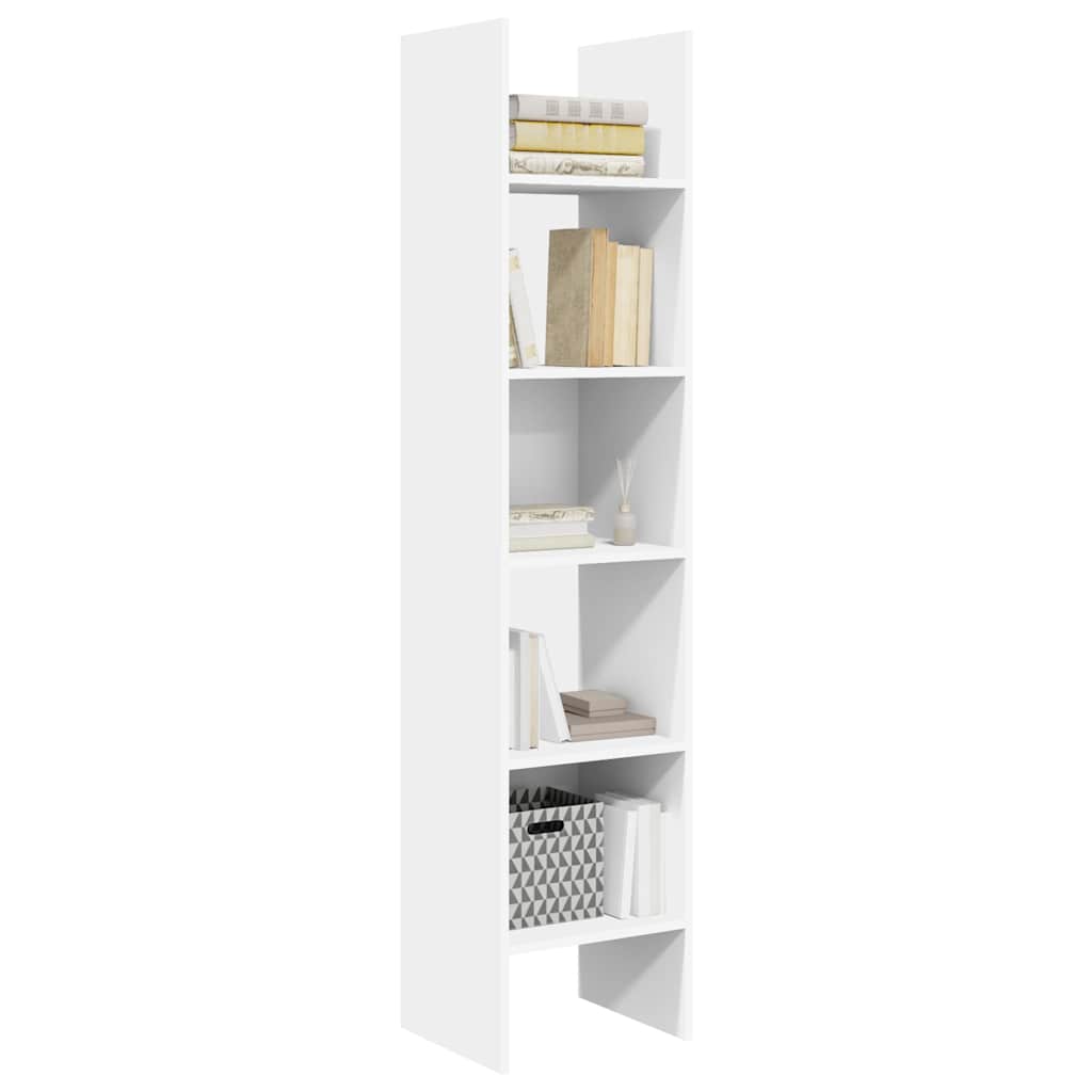 bogreol 40x35x180 cm konstrueret træ hvid