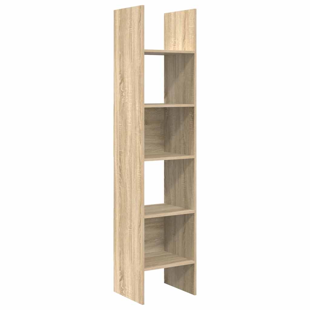 bogreol 40x35x180 cm konstrueret træ sonoma-eg