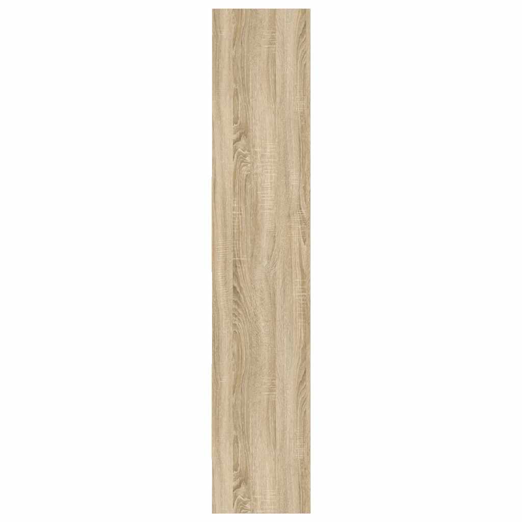 bogreol 40x35x180 cm konstrueret træ sonoma-eg
