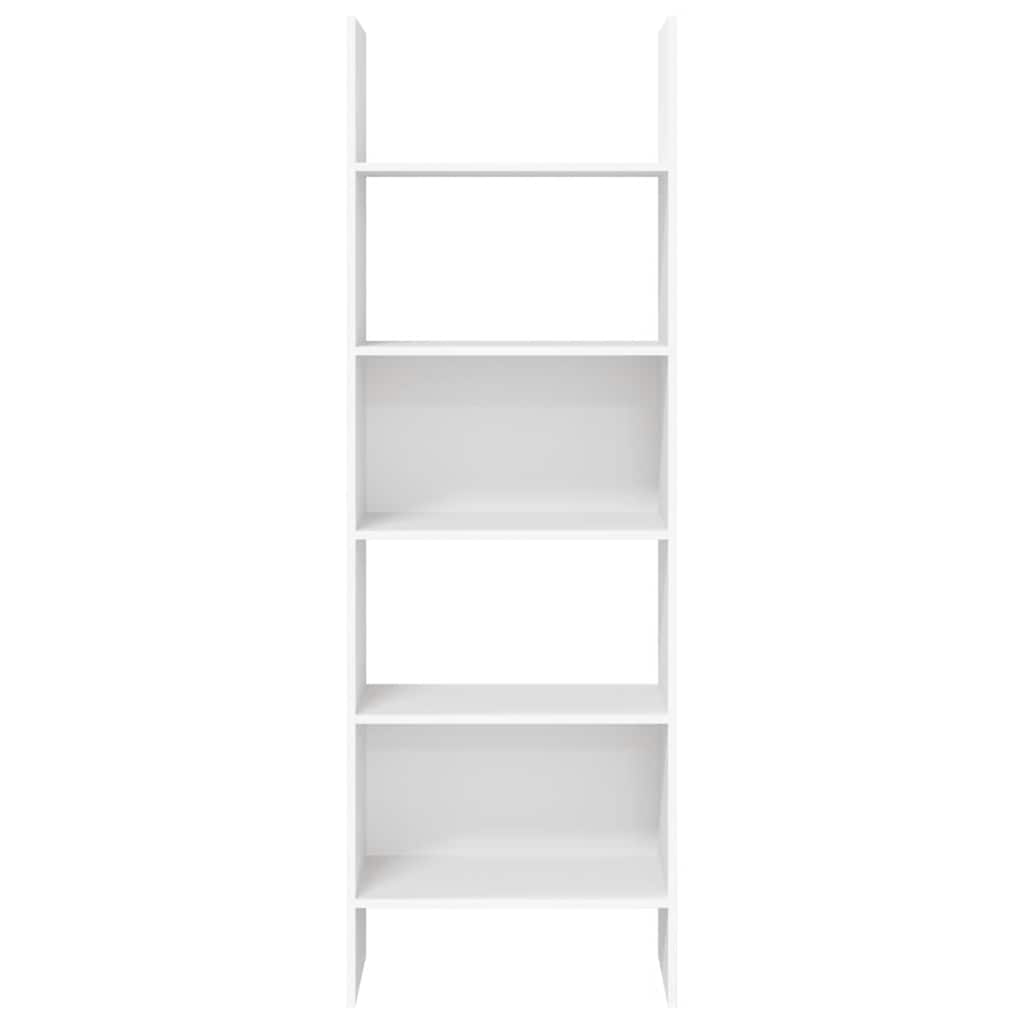 bogreol 60x35x180 cm konstrueret træ hvid