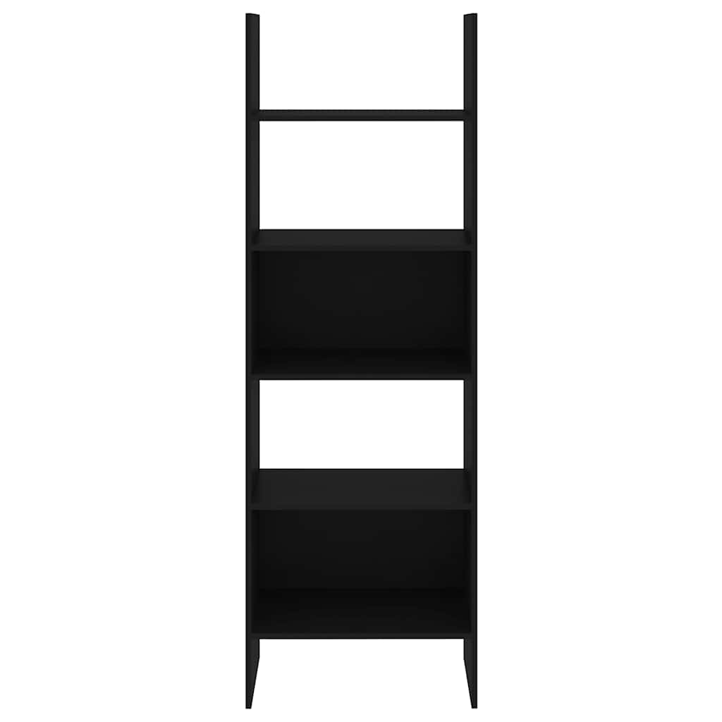 bogreol 60x35x180 cm konstrueret træ sort