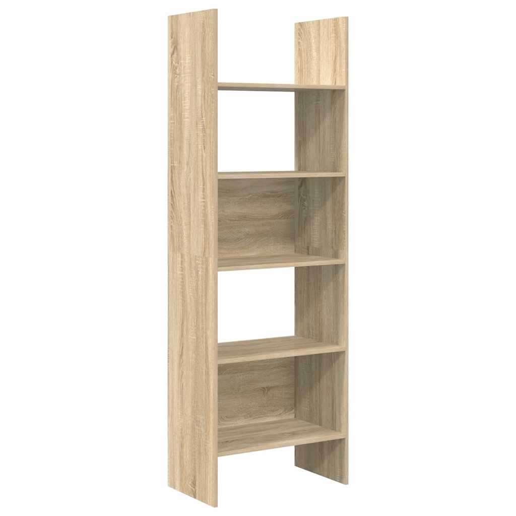 bogreol 60x35x180 cm konstrueret træ sonoma-eg