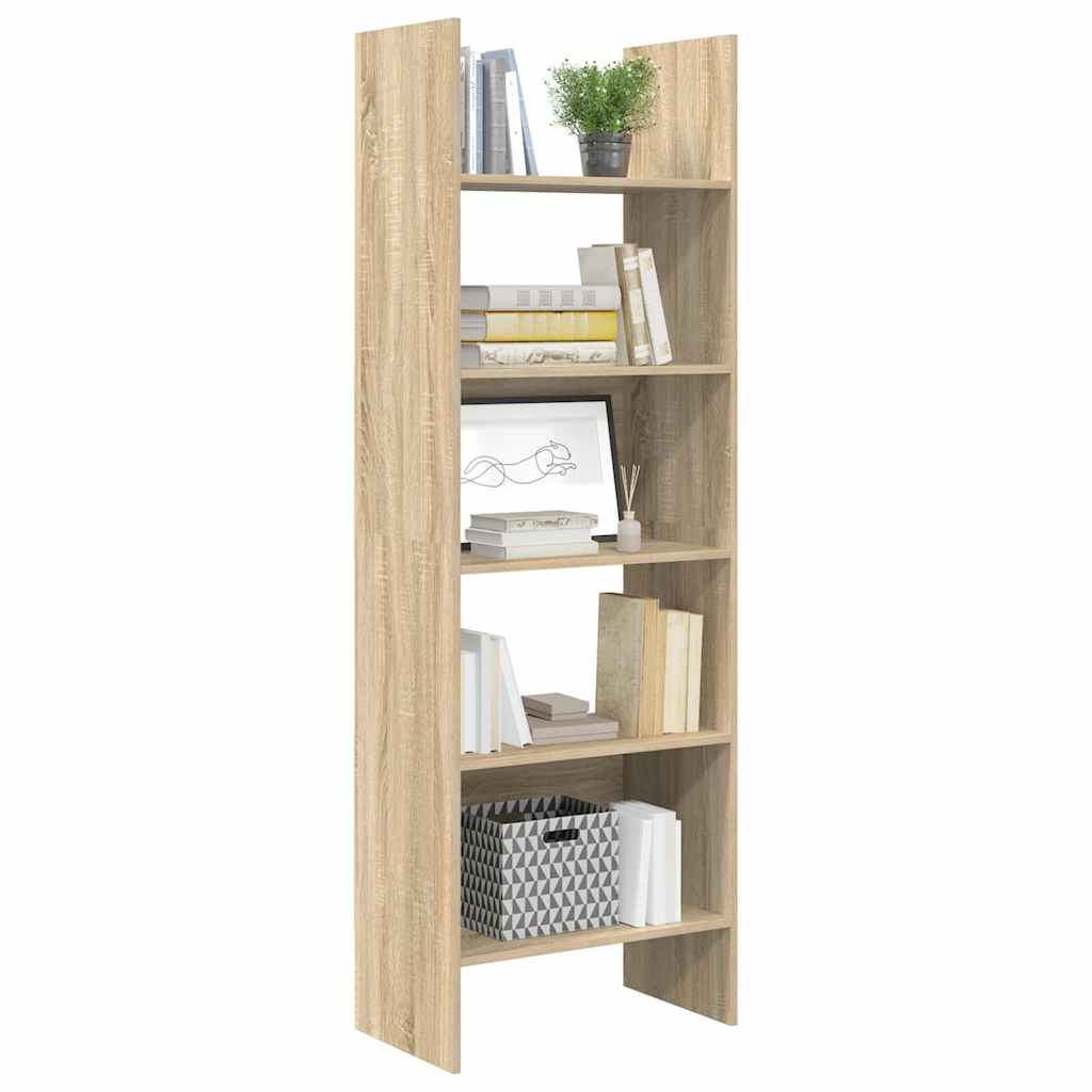 bogreol 60x35x180 cm konstrueret træ sonoma-eg