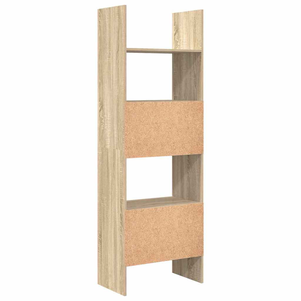 bogreol 60x35x180 cm konstrueret træ sonoma-eg