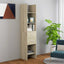 bogreol 40x35x180 cm konstrueret træ sonoma-eg