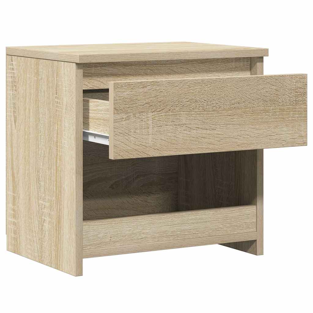 sengebord 40x30x39 cm konstrueret træ sonoma-eg