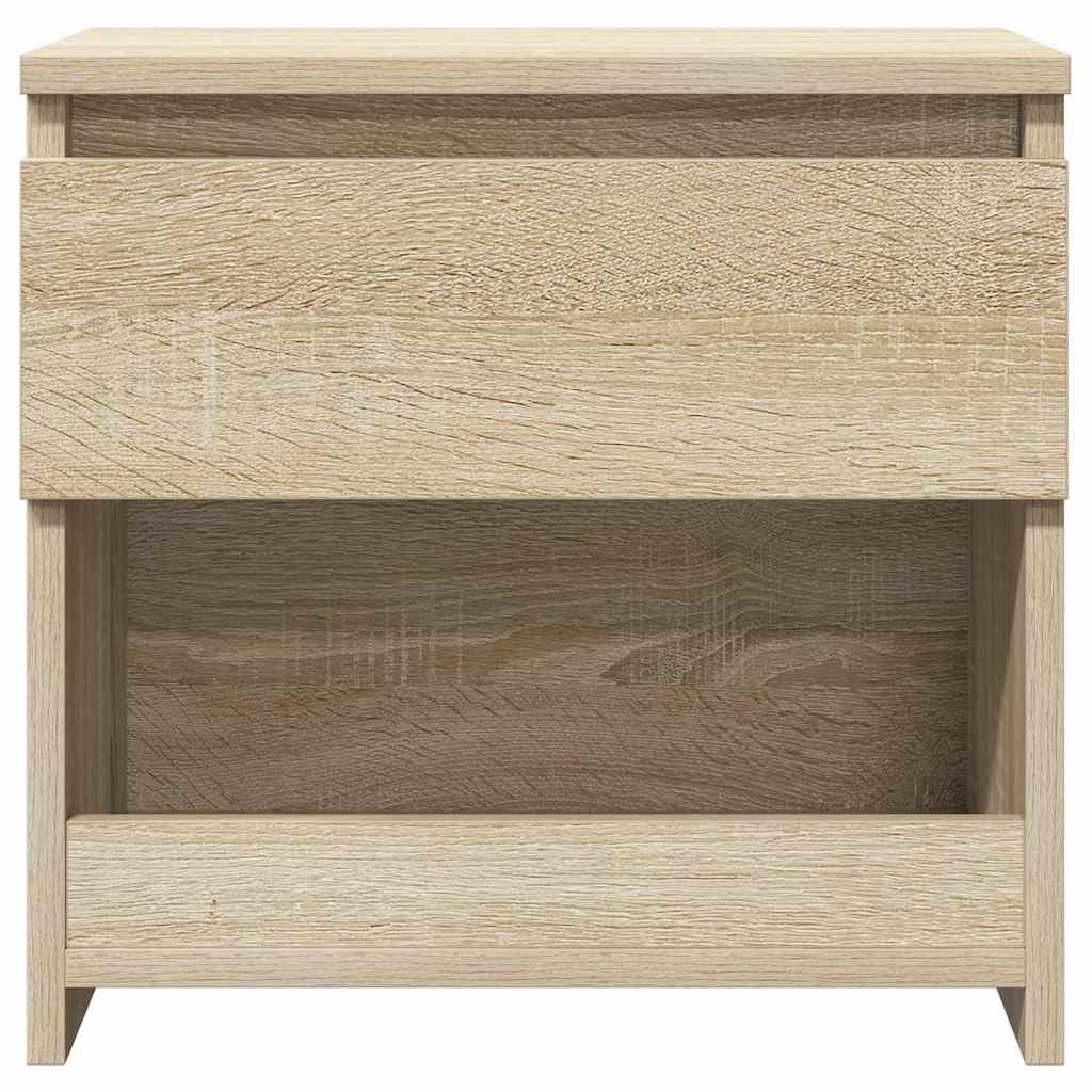 sengeborde 2 stk. 40x30x39 cm konstrueret træ sonoma-eg