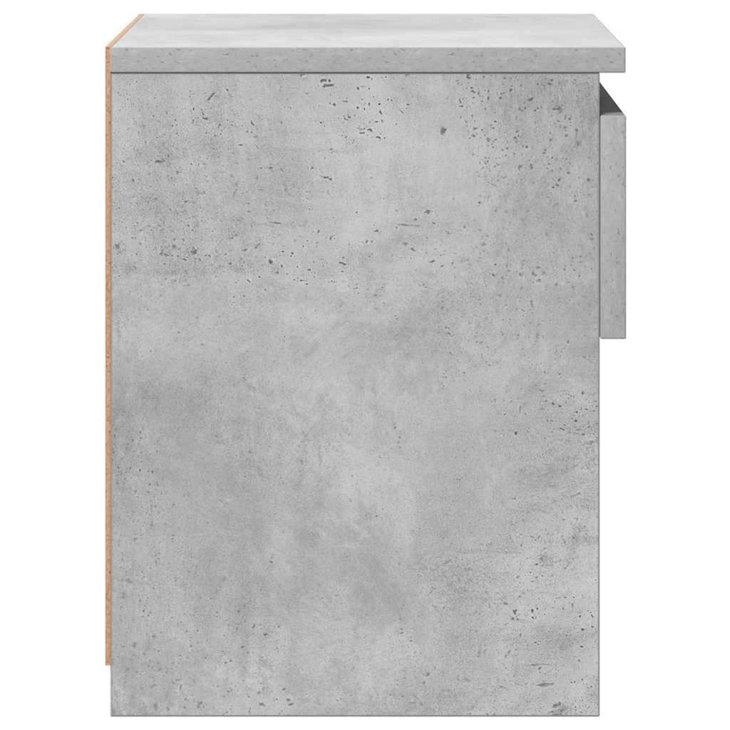 sengebord 40x30x39 cm konstrueret træ betongrå
