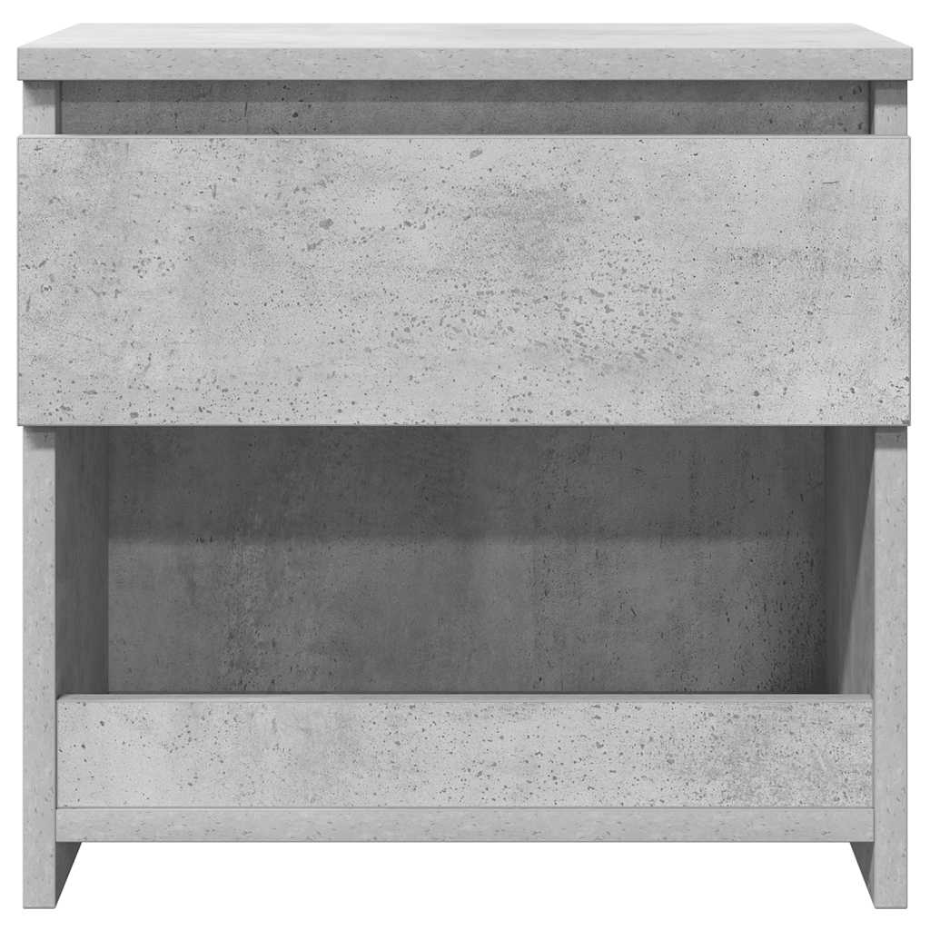 sengeborde 2 stk. 40x30x39 cm konstrueret træ betongrå
