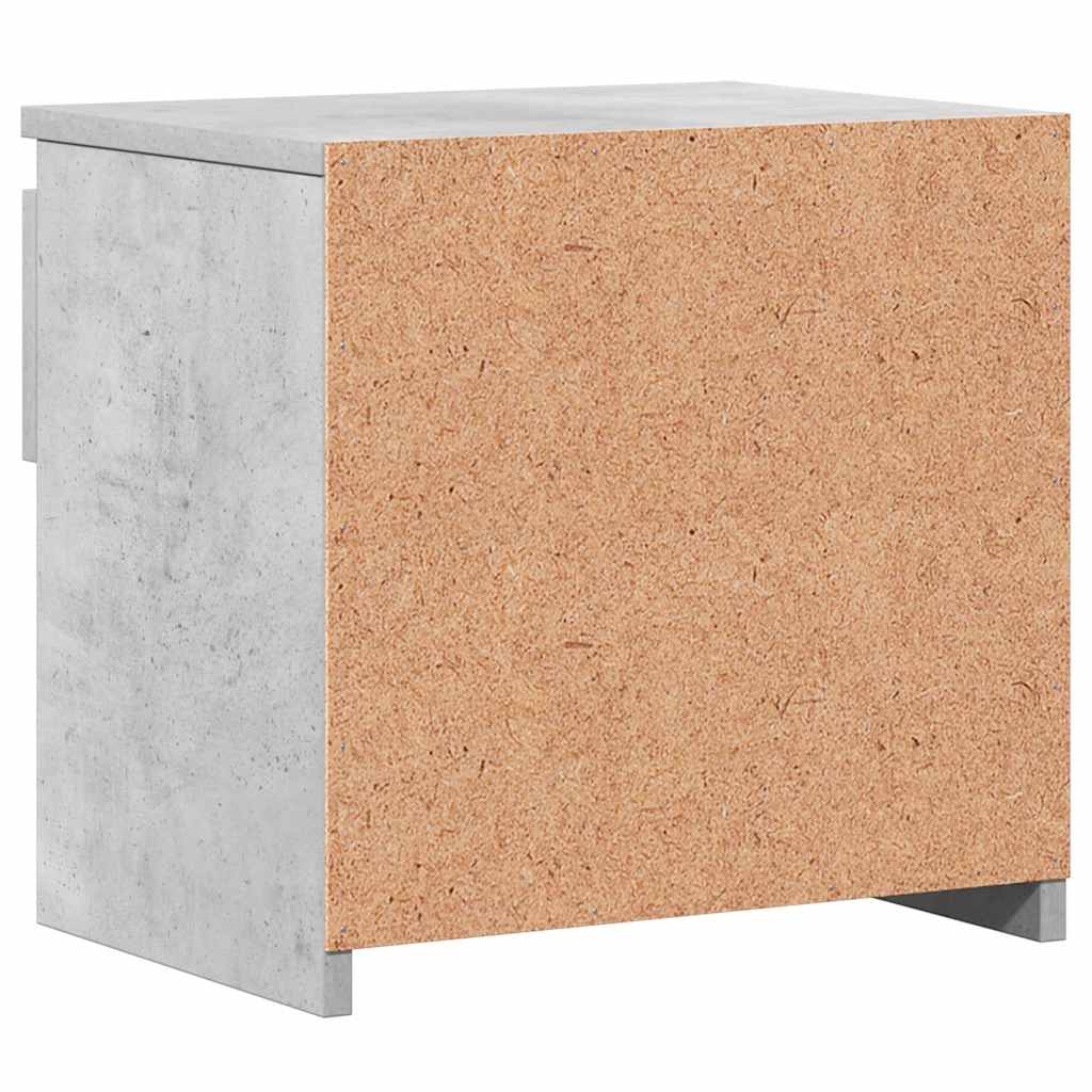 sengeborde 2 stk. 40x30x39 cm konstrueret træ betongrå