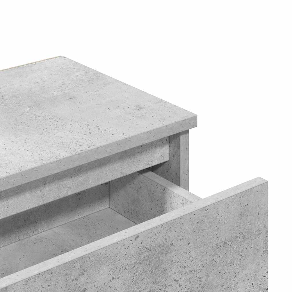 sengeborde 2 stk. 40x30x39 cm konstrueret træ betongrå