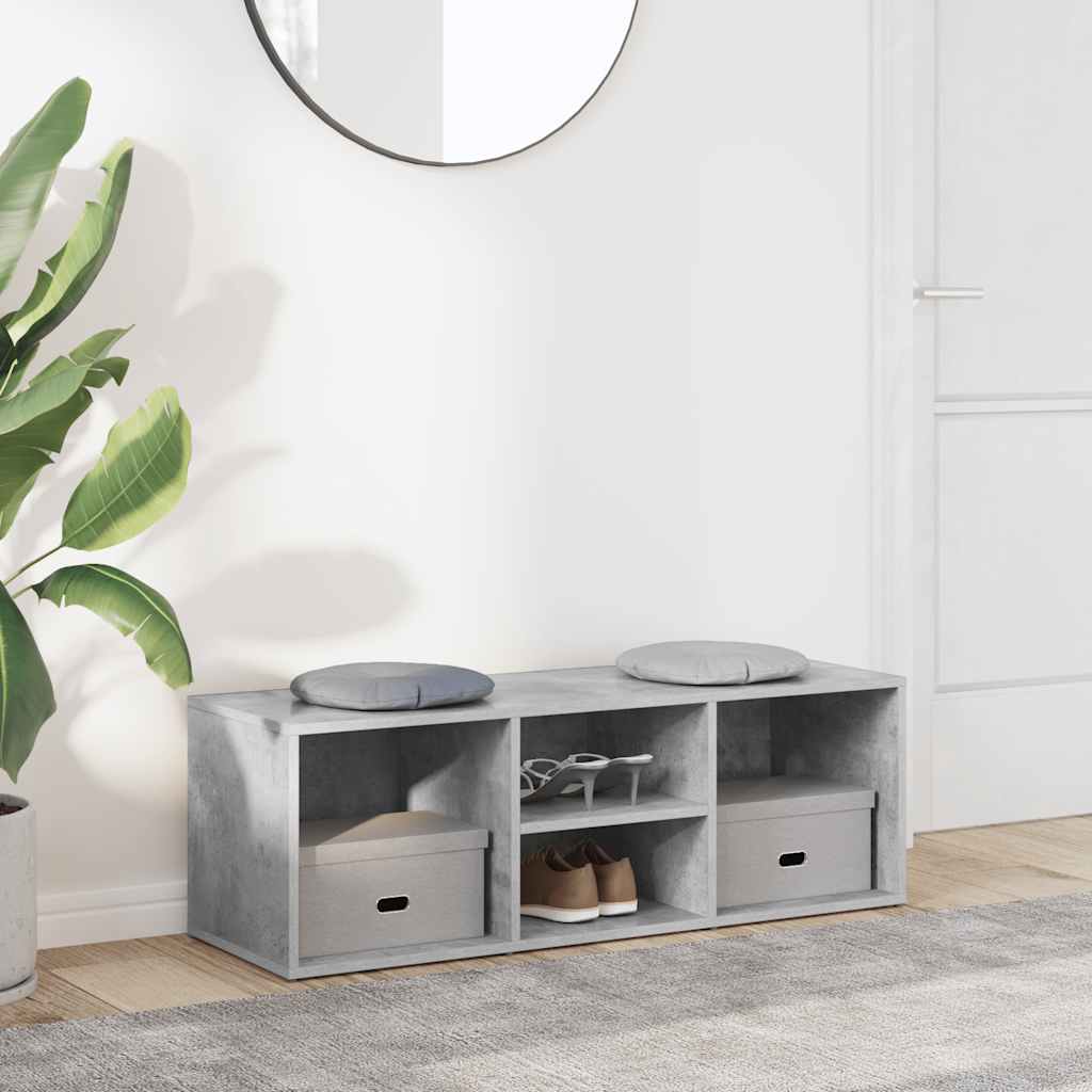 skoreol 102x35x35 cm konstrueret træ betongrå