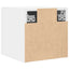 væghængt tv-skab 30,5x30x30 cm hvid