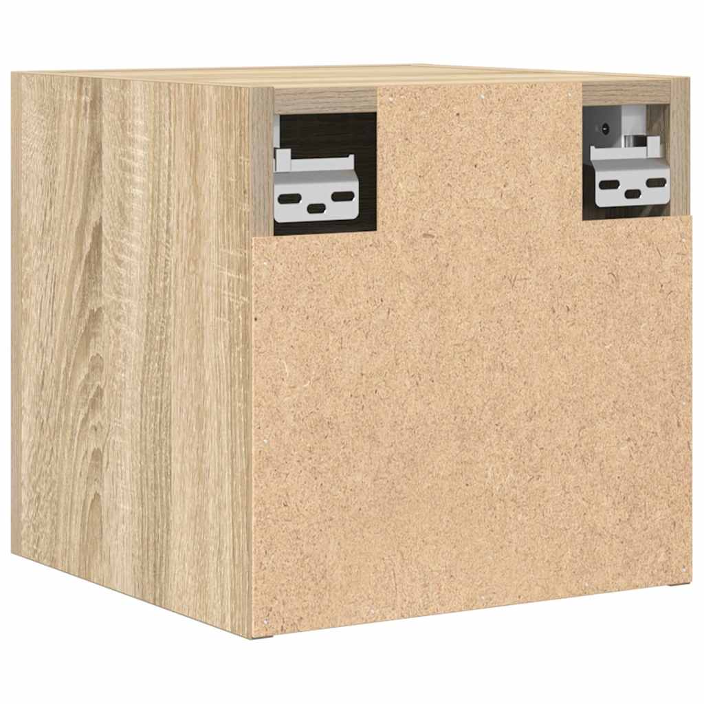 væghængt skab 30,5x30x30 cm sonoma-eg