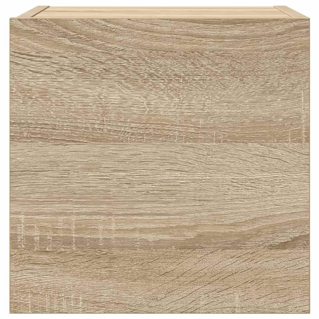 væghængte skabe 4 stk. 30,5x30x30 cm sonoma-eg