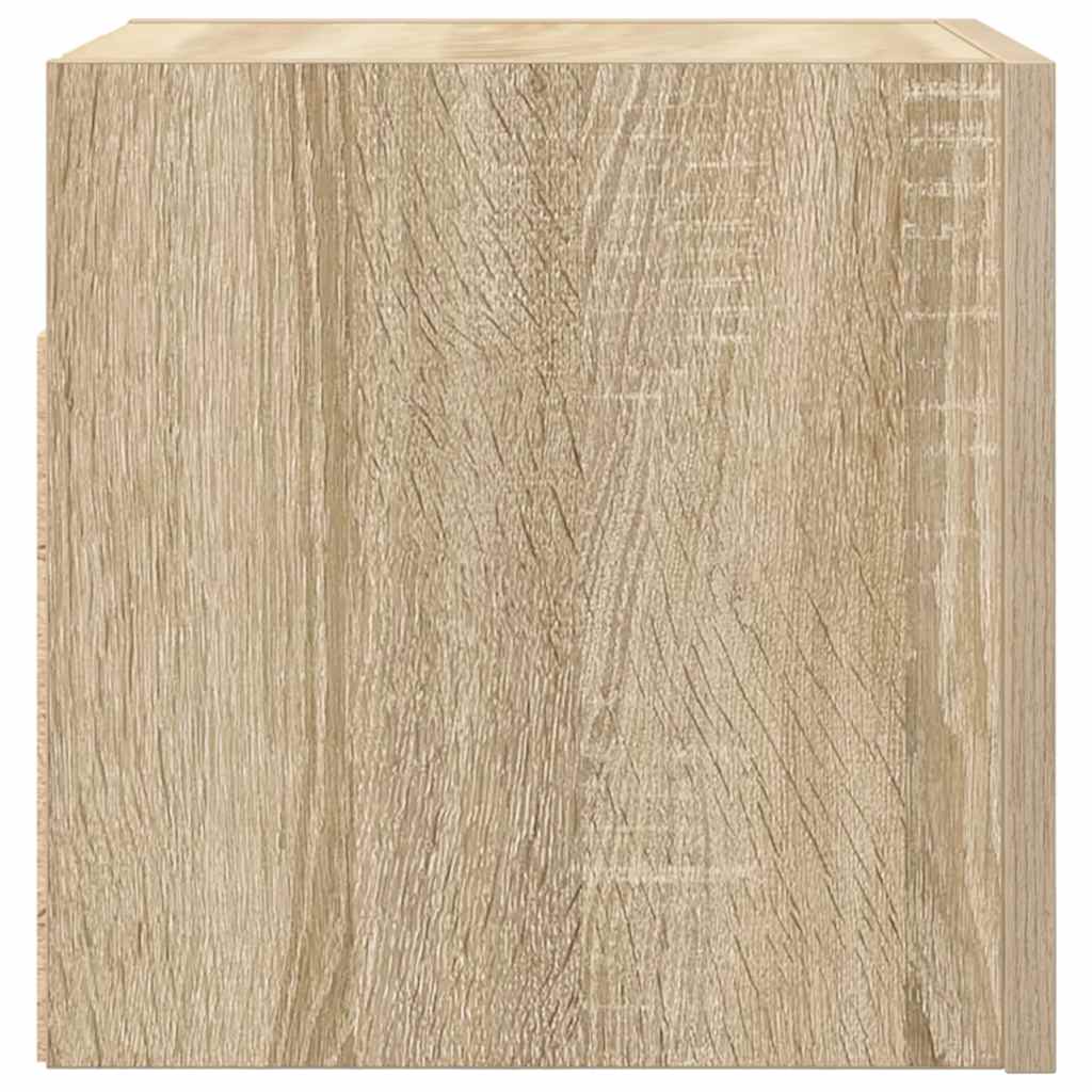 væghængte skabe 4 stk. 30,5x30x30 cm sonoma-eg