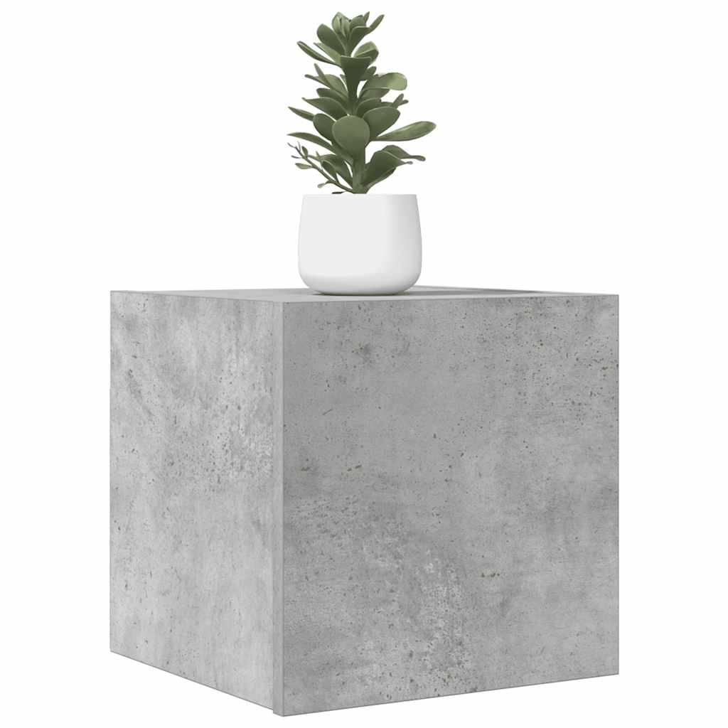 væghængte tv-skabe 2 stk. 30,5x30x30 cm betongrå