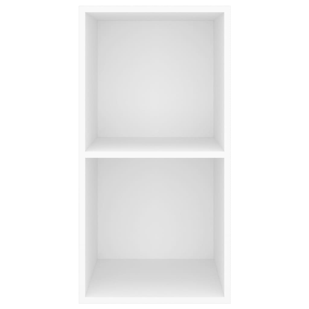 væghængt tv-bord 37x37x72 cm konstrueret træ hvid