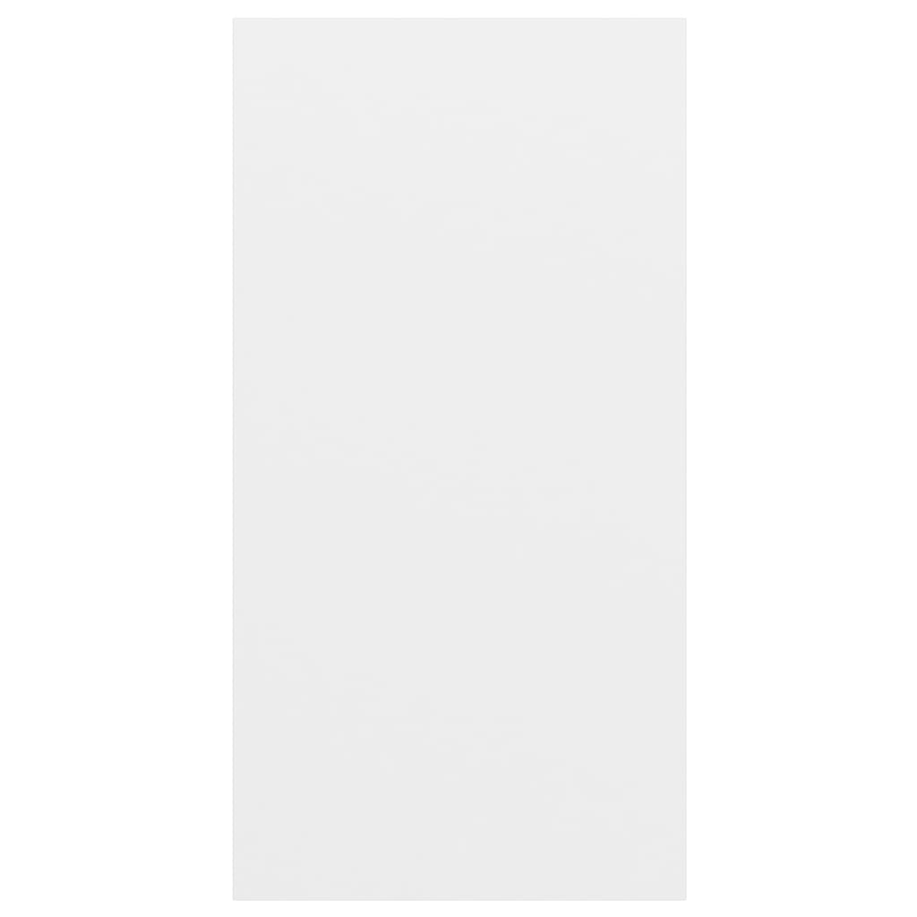 væghængt tv-bord 37x37x72 cm konstrueret træ hvid