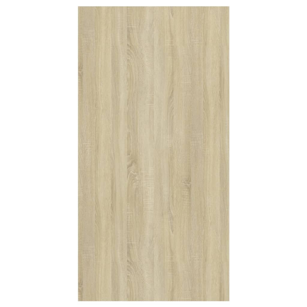 væghængt tv-bord 37x37x72 cm konstrueret træ sonoma-eg