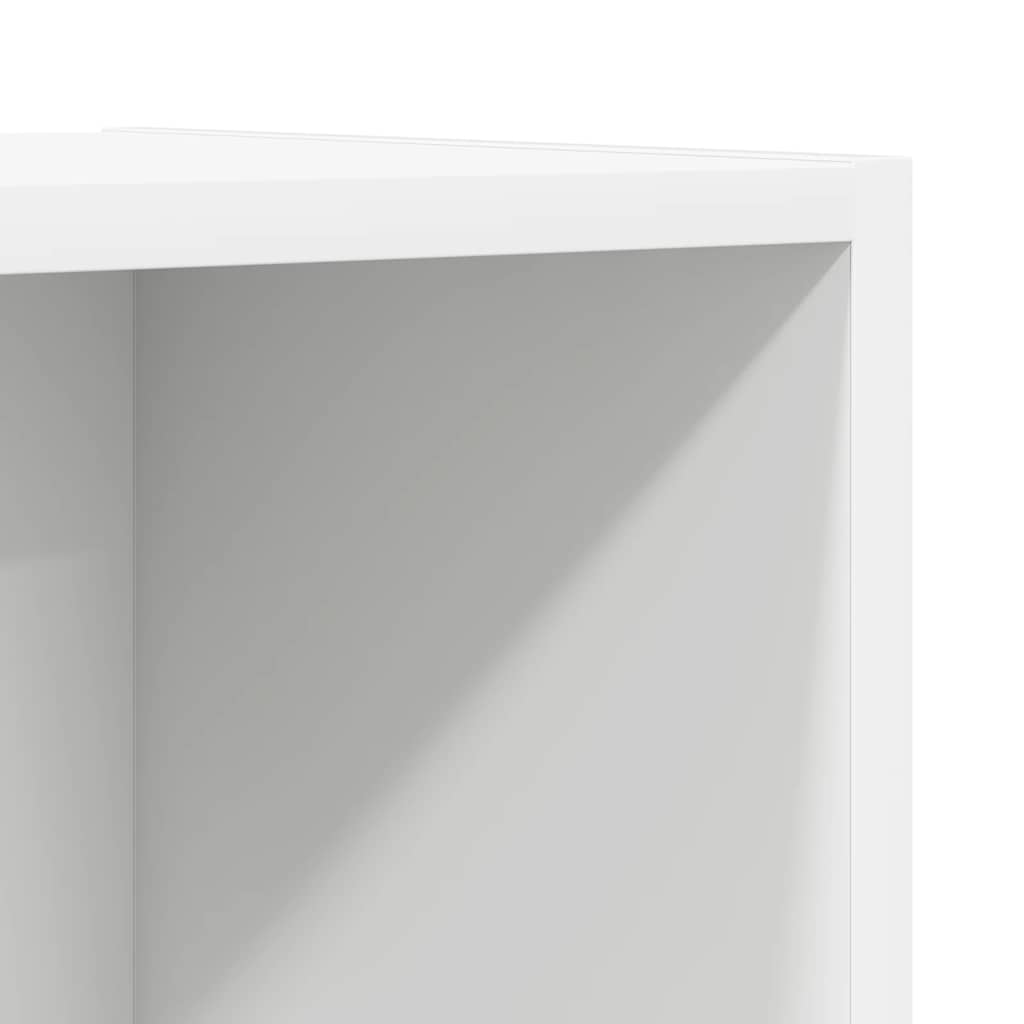 væghængt tv-skab 37x37x107 cm konstrueret træ hvid