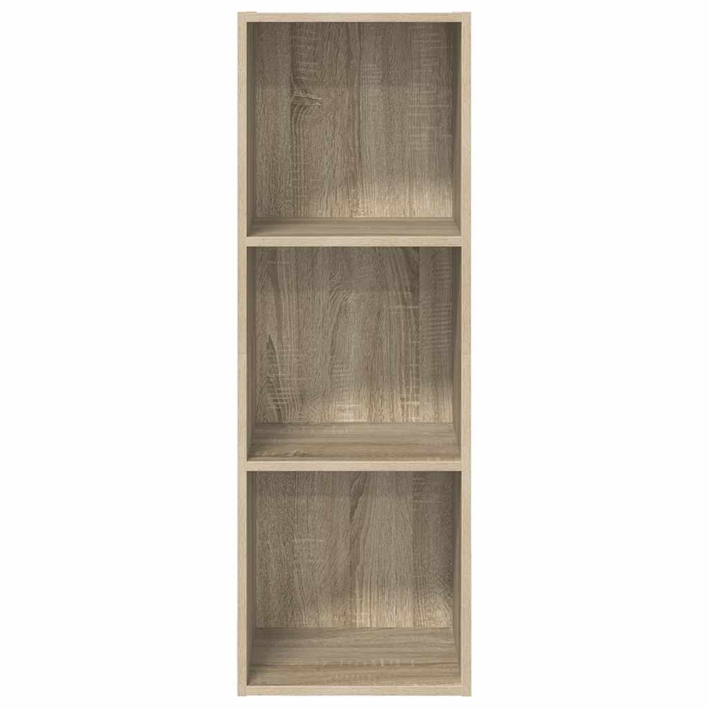 væghængt tv-skab 37x37x107 cm konstrueret træ sonoma-eg