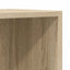væghængt tv-skab 37x37x107 cm konstrueret træ sonoma-eg